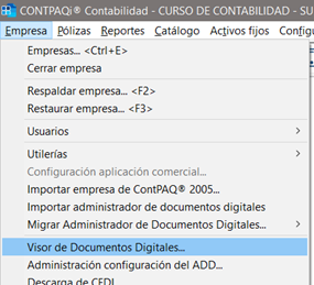 Administrador de CFDI Contabilidad
