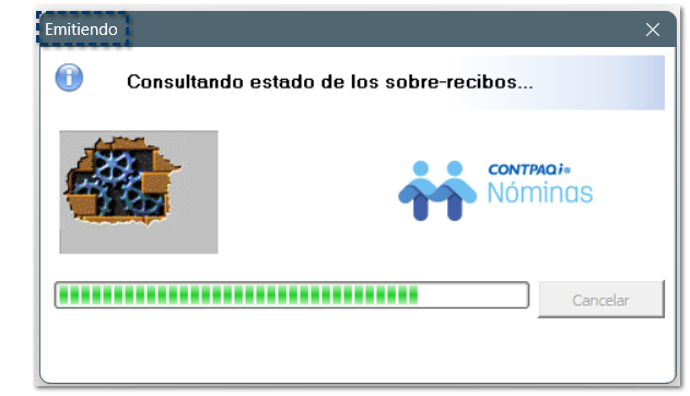 avance del proceso de timbrados