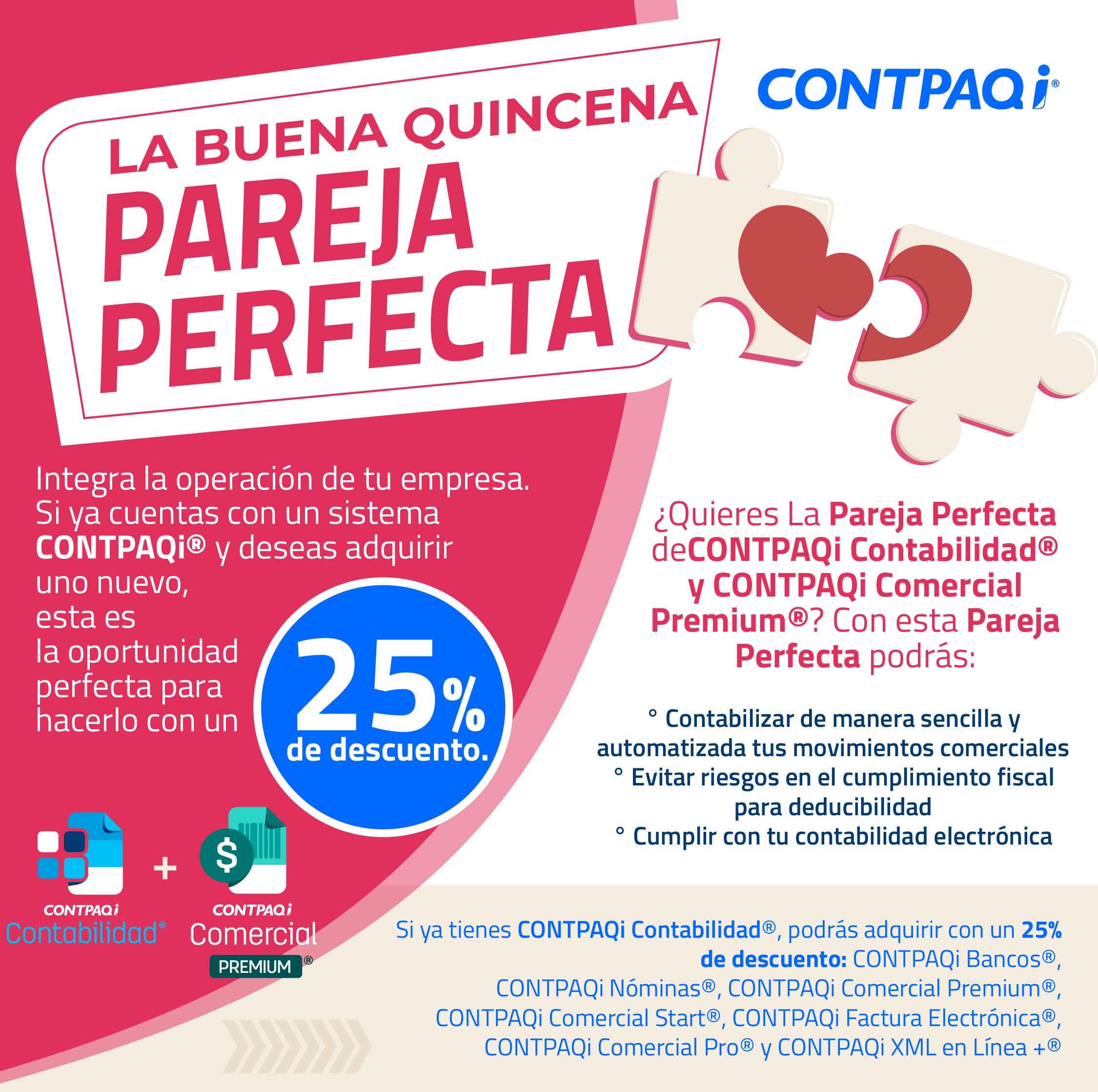 promoción contpaqi pareja perfecta